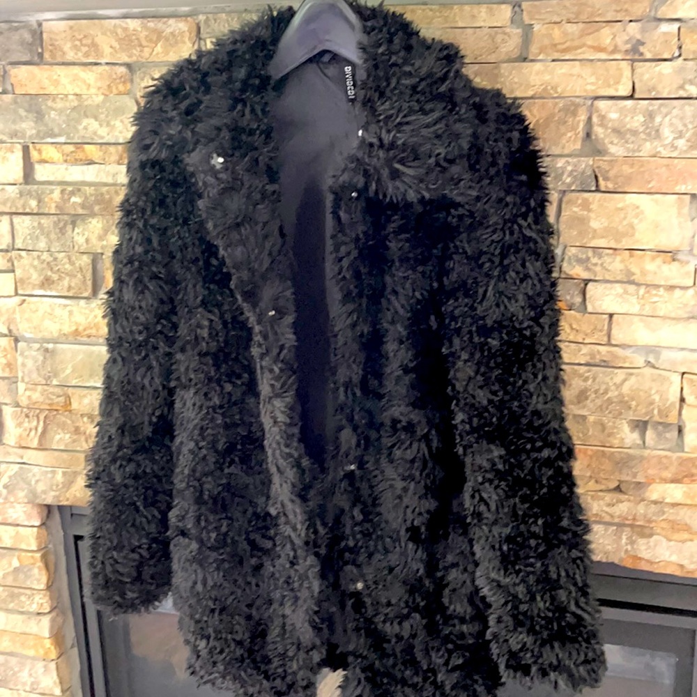 H&M Shaggy Coat Size XS